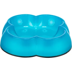 Vierblättriges Kleeblatt-Kunststoffnapf mit Gummi, 0,25 l/14 cm